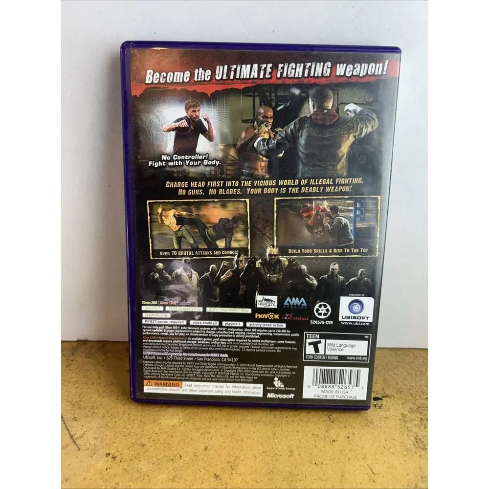 Fighters Uncaged Xbox 360 Kinect Fighting Game Ubisoft